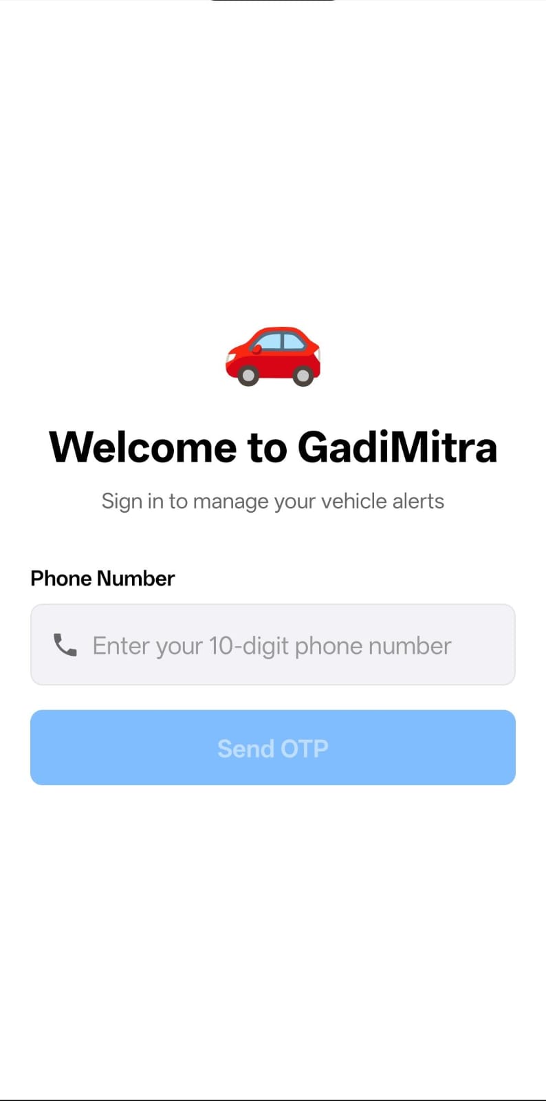 Owner receiving app push notification
